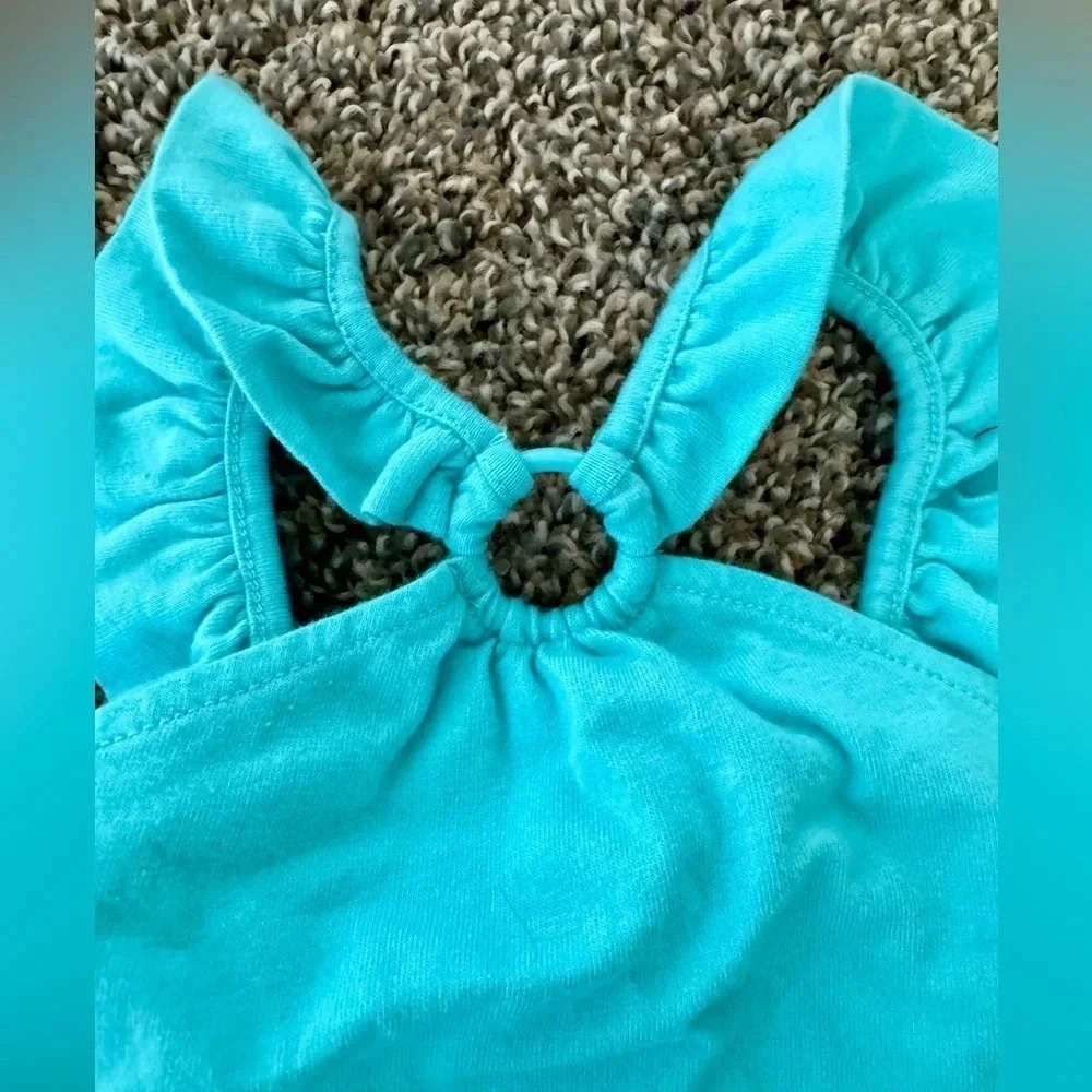 Janie and Jack RUFFLE HALTER RING TOP - Picture 2 of 4